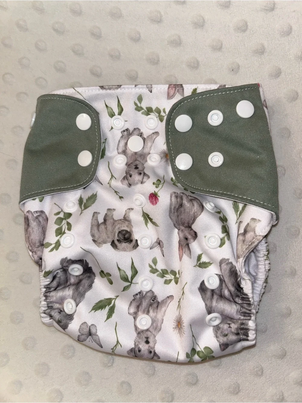 Snap Cloth Diaper Cover with Animal Print